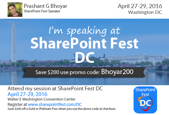 SharePoint Fest Washington DC 2016